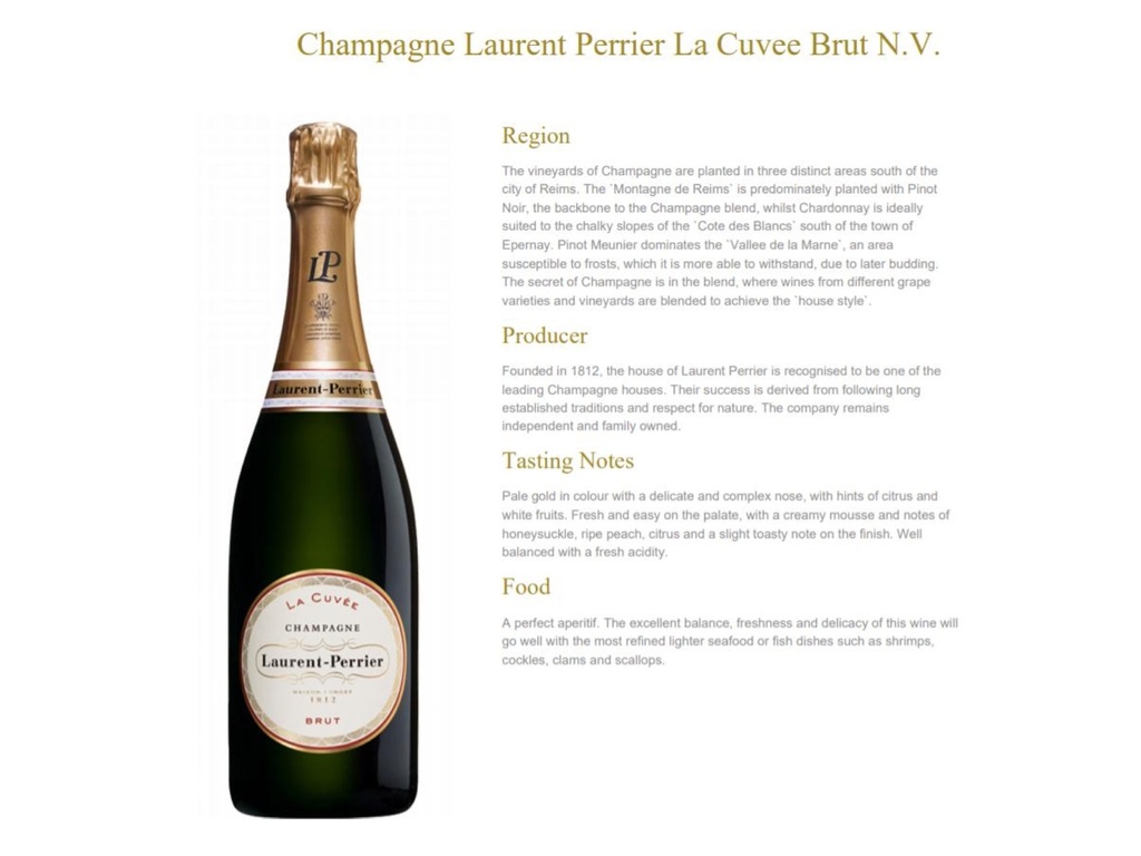 Laurent Perrier, Brut La Cuvee | La Boutique Du Vin